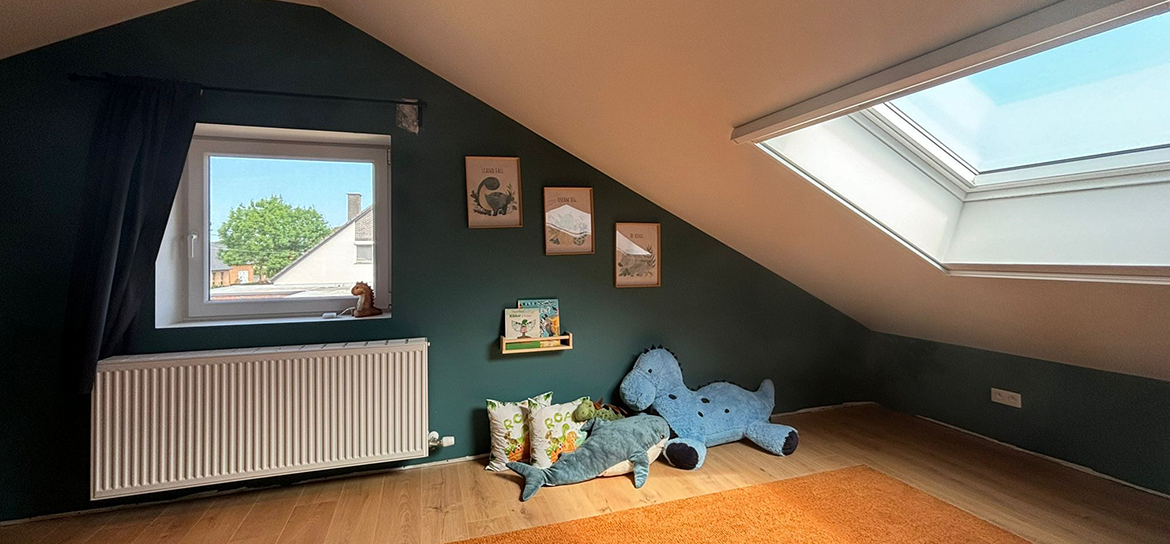 Totaal renovatie slaapkamer/Zolder